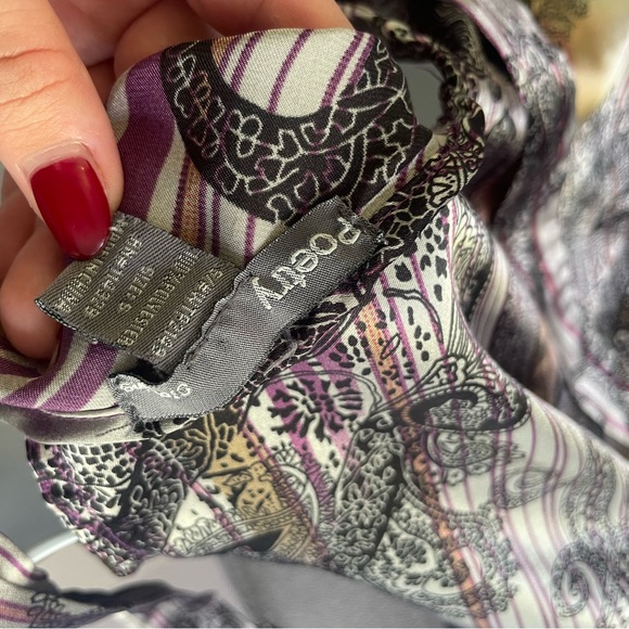 Solid Tie Back Halter Neck Blouse - Picture 4 of 5